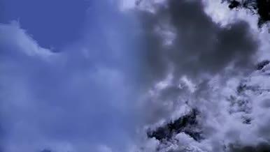 蓝天白云带通道视频素材视频的预览图